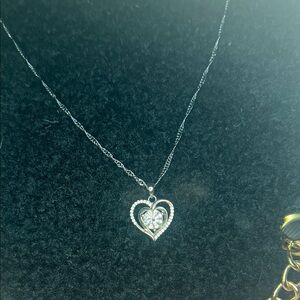 Silver Heart Pendant Necklace